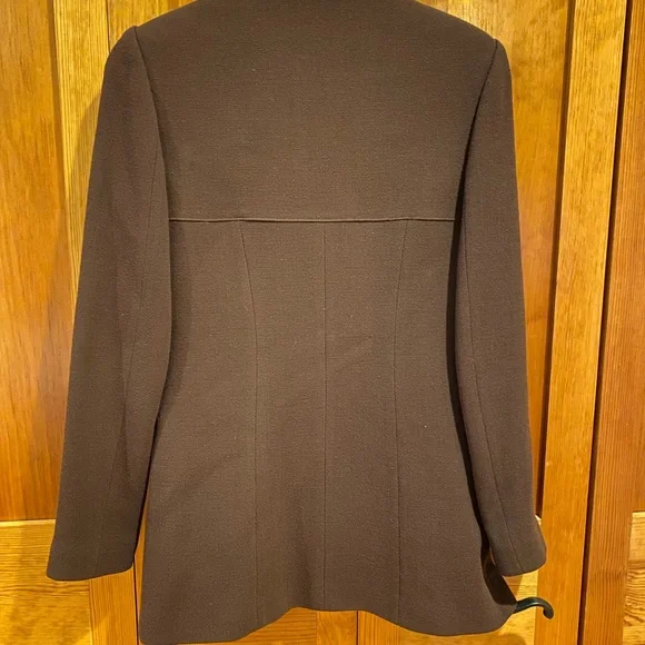 Tailored Wool Brown Blazer - Picture 4 of 7